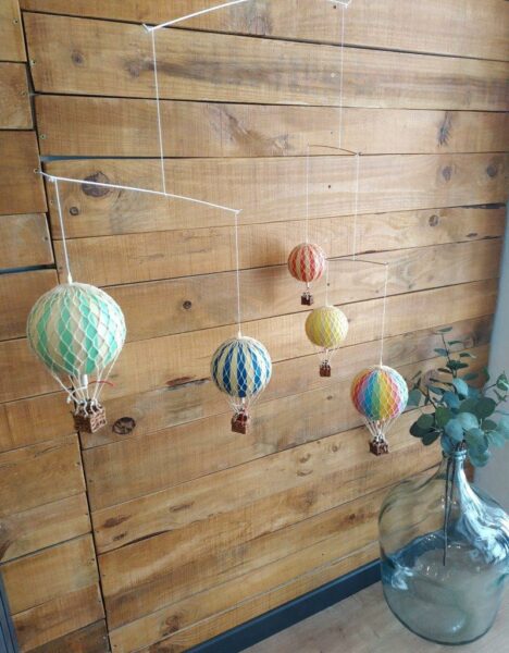Movíl de 5 globos aerostáticos pequeños - Imagen 2