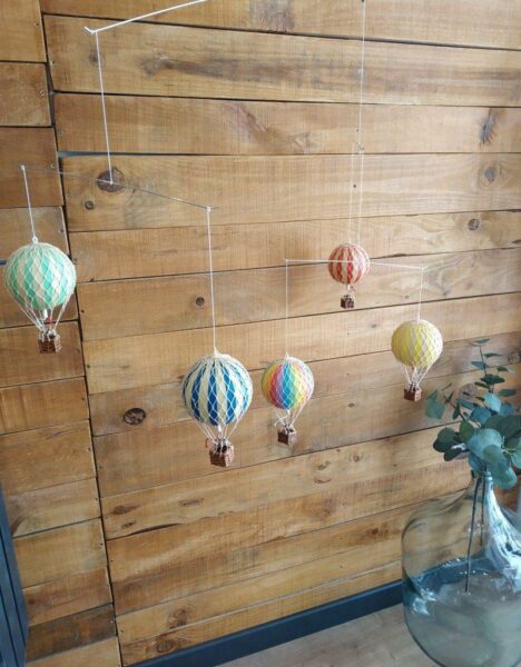Movíl de 5 globos aerostáticos pequeños - Imagen 3