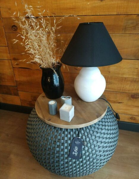 Table avec Rangement "Halo" - Plastique Recyclé - Imagen 3