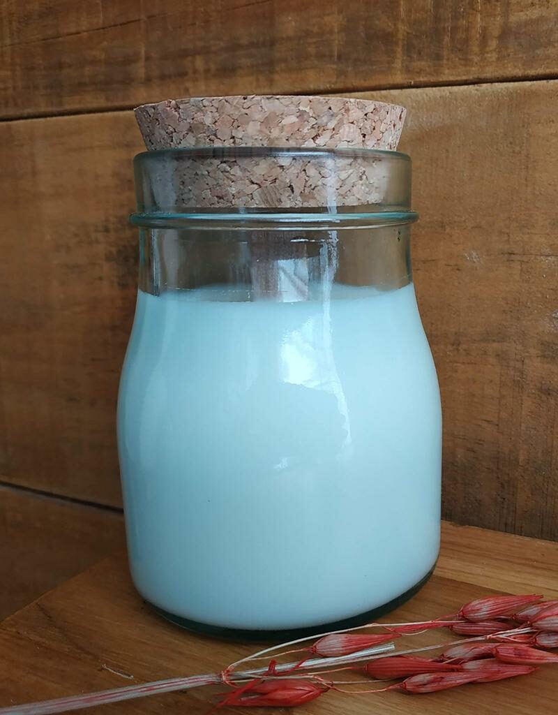 Bougie Végétale Artisanale - Pot en Verre Recyclé - 250ml