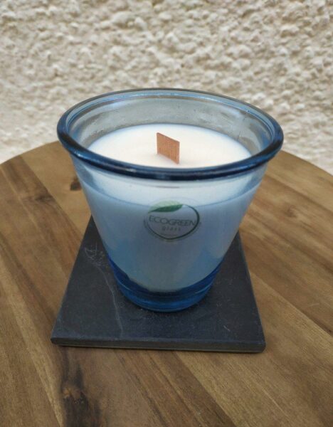 Bougie Végétale Artisanale -Verre Recyclé Levin - 250ml - Imagen 2