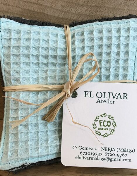 Set de 6 Lingettes pour Bébé - Cousues Main - Imagen 3