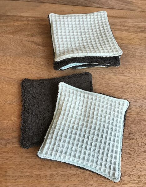 Set de 6 Lingettes pour Bébé - Cousues Main - Imagen 4