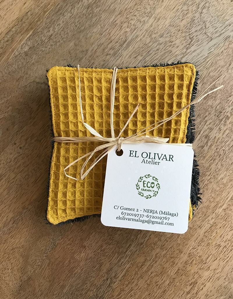 Set de 6 Lingettes pour Bébé - Cousues Main