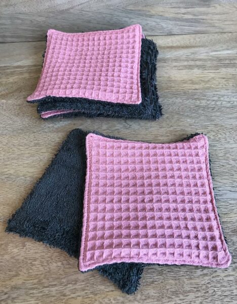 Set de 6 Lingettes pour Bébé - Cousues Main - Imagen 7