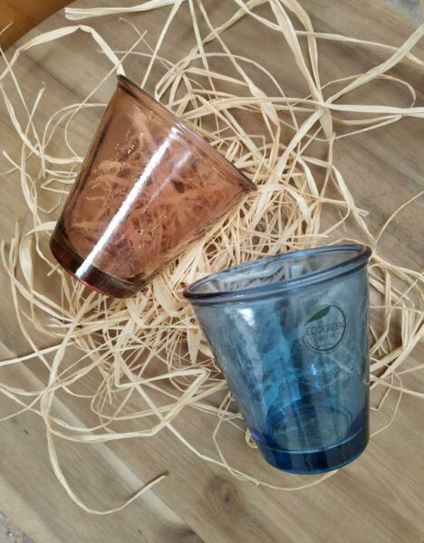 Verre "Levin" à vin/eau en verre recyclé - Imagen 4