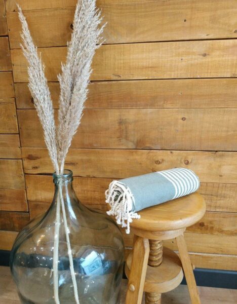 Serviette Fouta coton recyclé modèle “Fala” 100*200 - Imagen 4