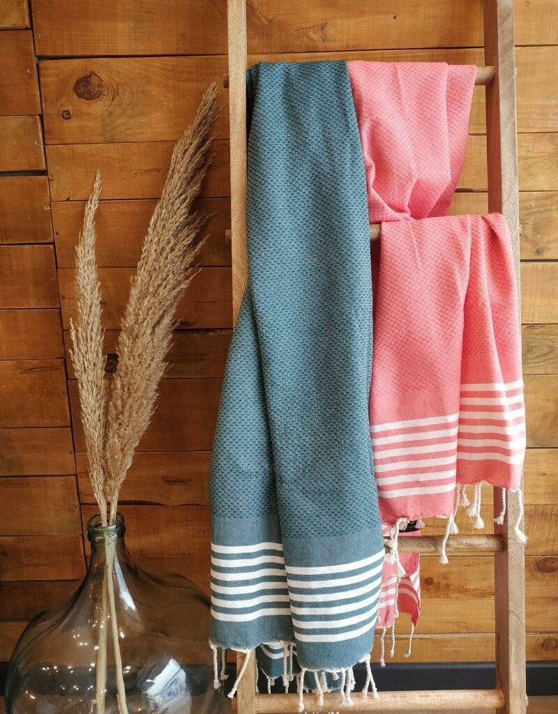 Fouta Nid d'Abeille Algodón Reciclado 100*200