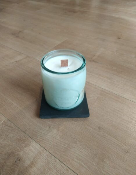 Handmade Natural Candle - Ecogreen Recycled Glass - 350ml