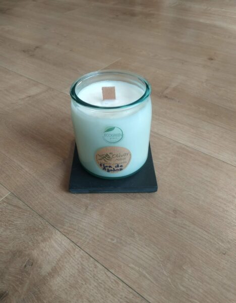 Handmade Natural Candle - Ecogreen Recycled Glass - 350ml - Imagen 2