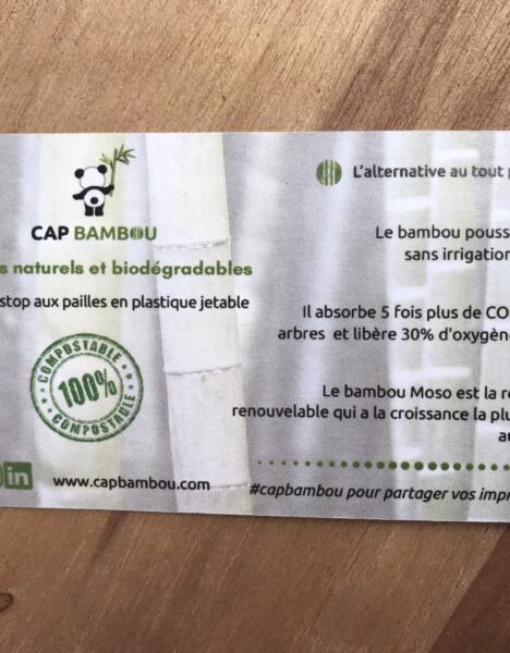 Kit de 8 Longues Pailles en Bambou - Imagen 2