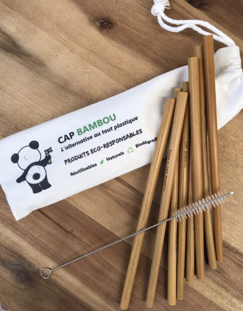 Kit de 8 Longues Pailles en Bambou