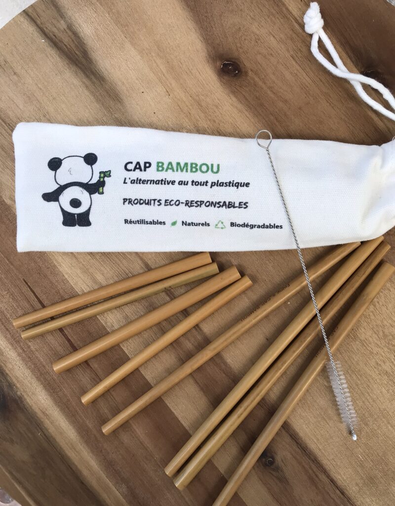 Kit de 8 Pailles en Bambou - Mix