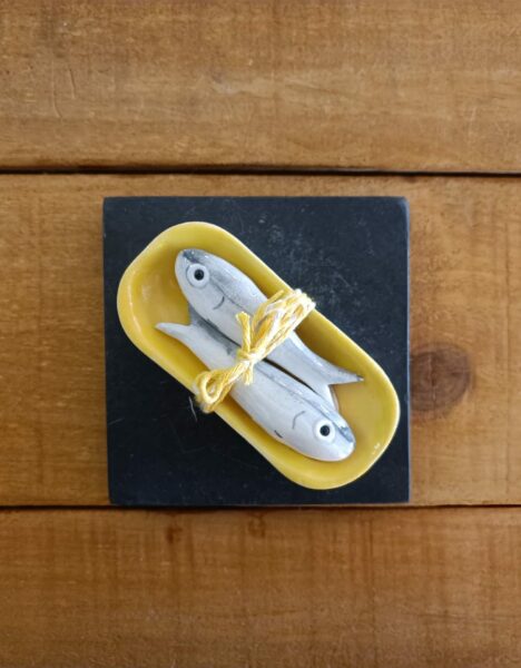 Lata de Sardinas Decorativa - Cerámica Artesanal - Imagen 4