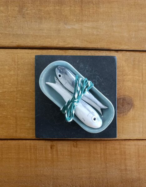 Lata de Sardinas Decorativa - Cerámica Artesanal - Imagen 2