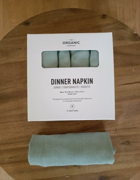 Jeu de 4 Serviettes de Table - 100% Coton Bio- 35*40cm - Imagen 4