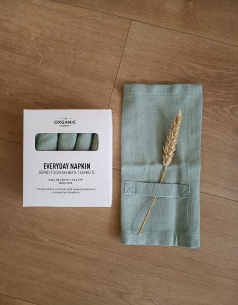 Jeu de 4 Serviettes de Table - 100% Coton Bio - 20*20cm - Imagen 6