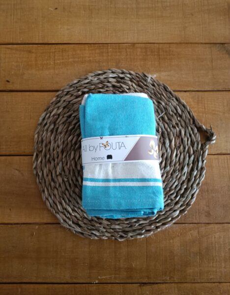 Set of 3 Kitchen Towels Fouta Type - Recycled Cotton - Imagen 2