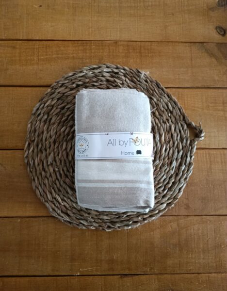 Set of 3 Kitchen Towels Fouta Type - Recycled Cotton - Imagen 12