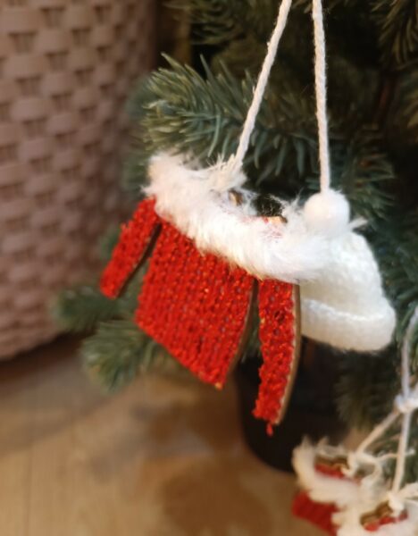 Décorations de Noël à Suspendre - Ski bois+coton - Imagen 9