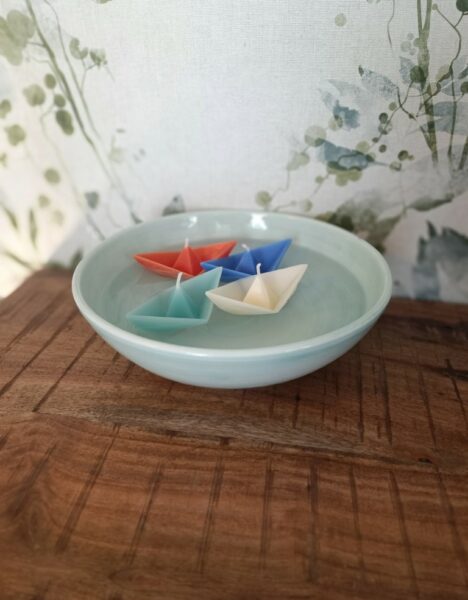 Bougie Artisanale - Bateau Origami - Imagen 2