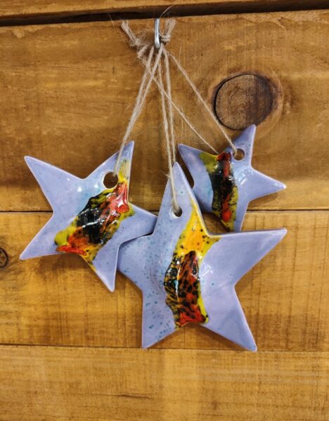Hanging Starfish L - Handcrafted Ceramic - Imagen 14