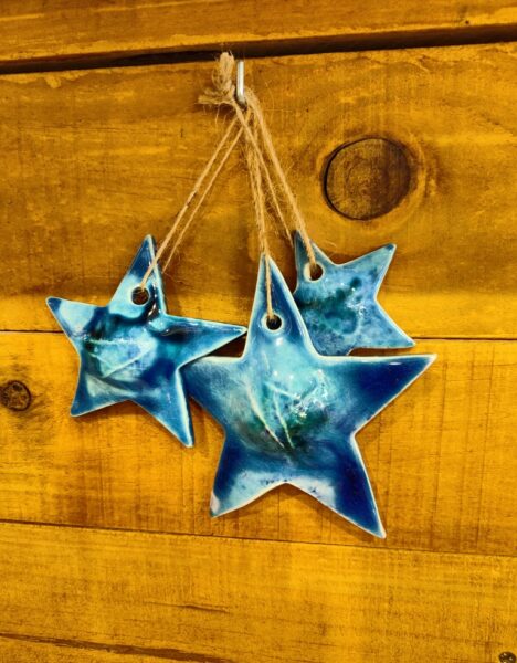Hanging Starfish L - Handcrafted Ceramic - Imagen 12