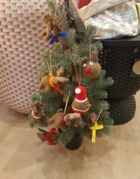 Pendentifs en feutrine faits main - Noël