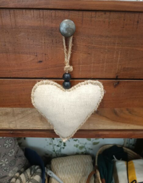 Colgantes Corazones Tela - Imagen 4