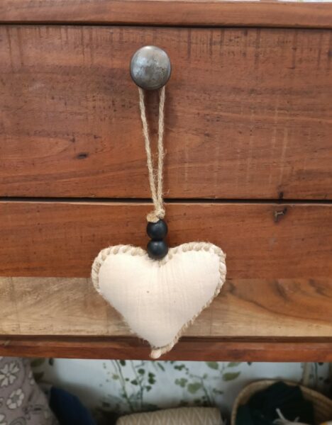 Colgantes Corazones Tela - Imagen 5
