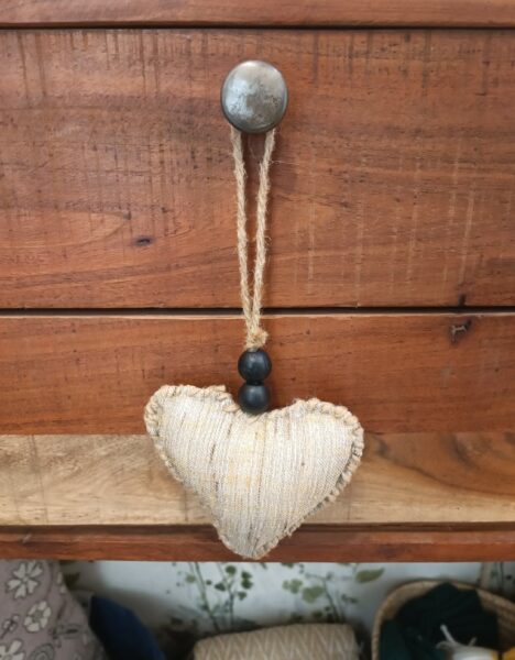 Colgantes Corazones Tela - Imagen 6