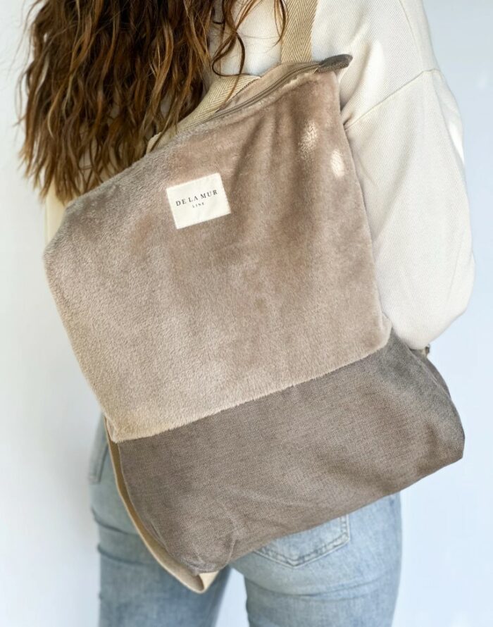 Backpack - Smooth Fabric - De La Mur Line - El Olivar Atelier display picture 3