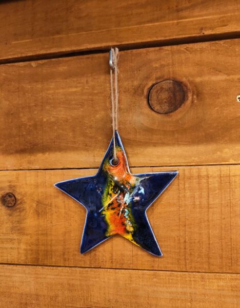 Hanging Starfish L - Handcrafted Ceramic - Imagen 4