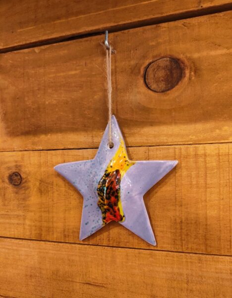 Hanging Starfish L - Handcrafted Ceramic - Imagen 8