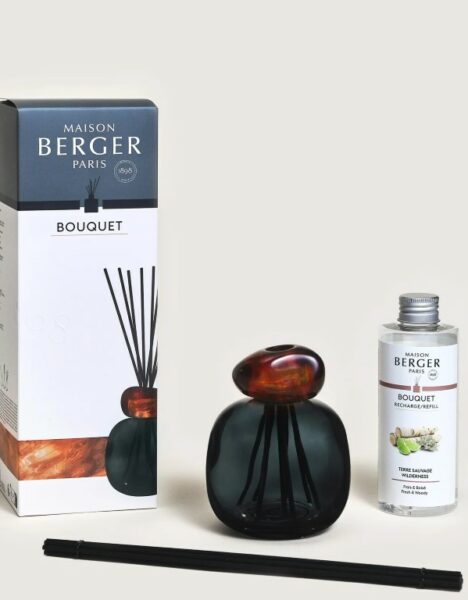 Bouquet parfumé Minéral Noir - "Terre Sauvage" - Maison Berger