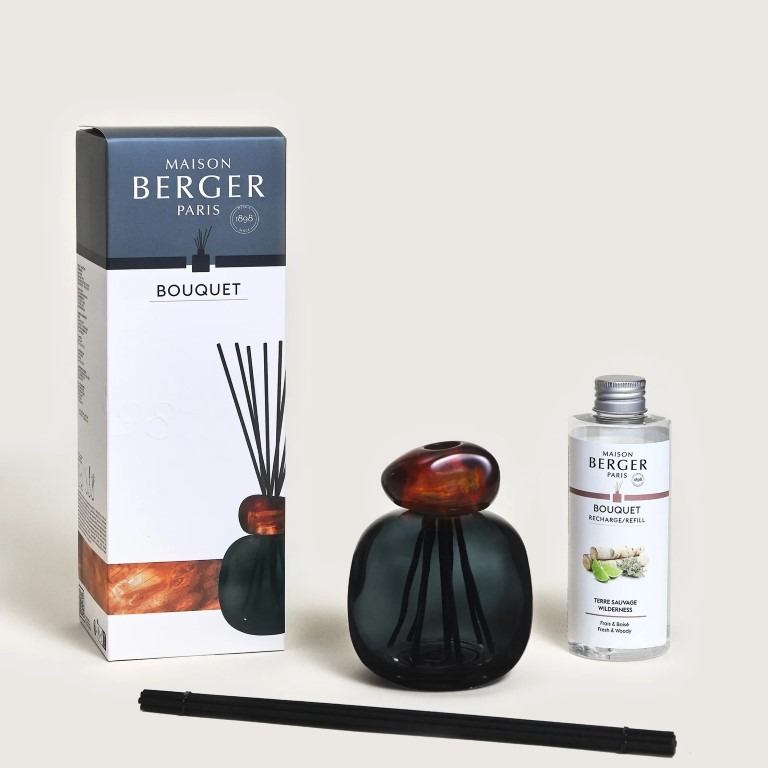 Bouquet perfumado "Minéral Noir" - "Terrre Sauvage" - Maison Berger