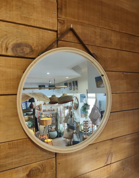 Miroir Rond - Bambou Naturel – Image 2