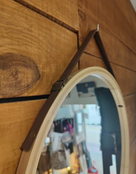 Miroir Rond - Bambou Naturel – Image 3