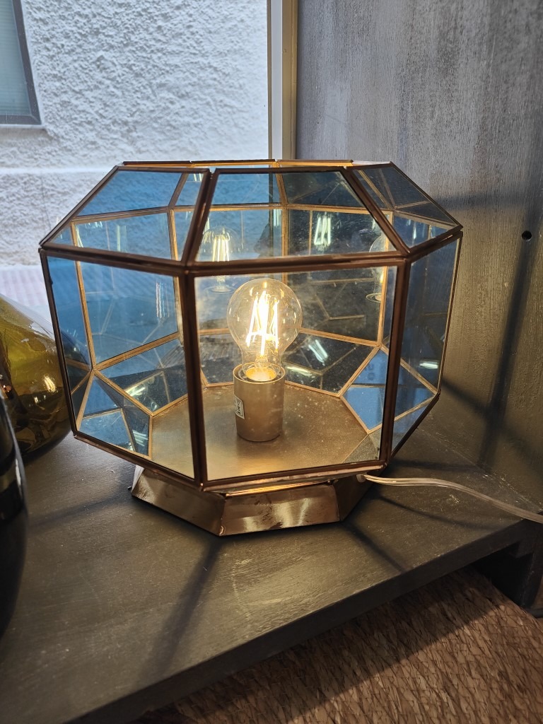Table Lamp - Glass + Brass