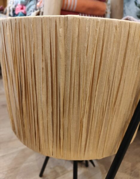 Table Lamp - Metal - Raffia - Image 2