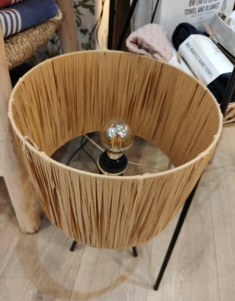 Table Lamp - Metal - Raffia - Image 3