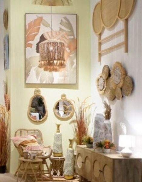 Natural Rattan Mirror - Image 3