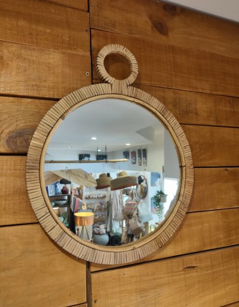 Natural Rattan Mirror
